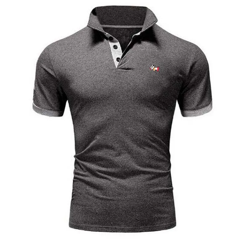 Golf Apparel Men's 2022 Summer POLO T-shirt Quick drying breathable polo shirt Cotton short sleeve golf men's sports T-shirt