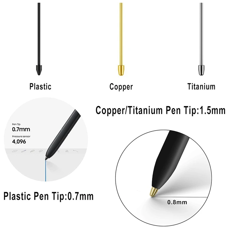 Замена металлических наконечников/наконечников для Samsunggalaxy Tab S9/S9FE+/S9 Ultra/S8/S8+/S8 Ultra