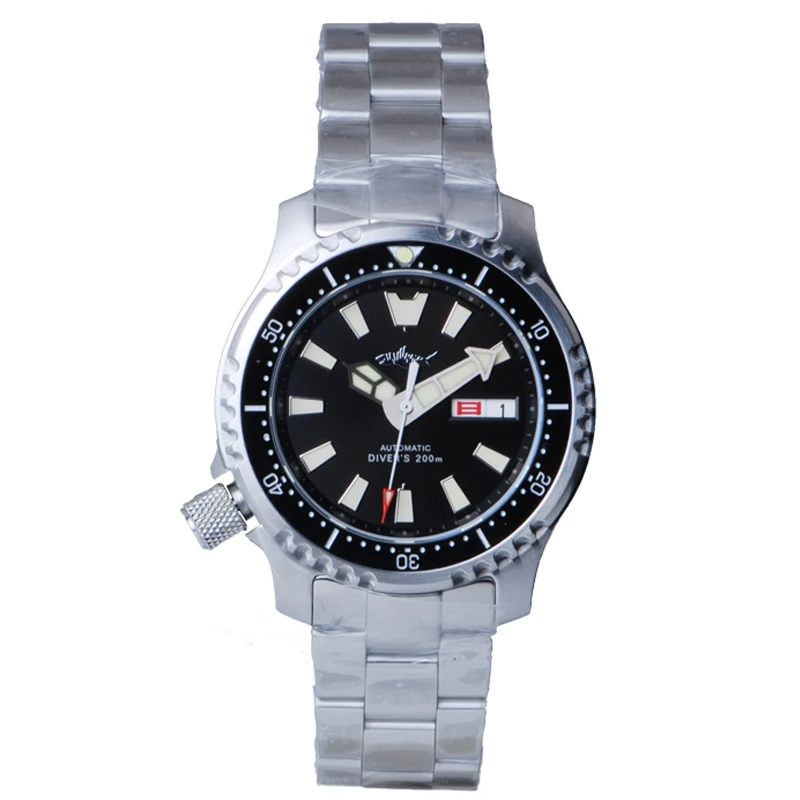 

Heimdallr Men's Automatic Diving Watch 41mm Black Dial C3 Super Luminous Japan NH36A Self-Winding Movement Mechanical Watches