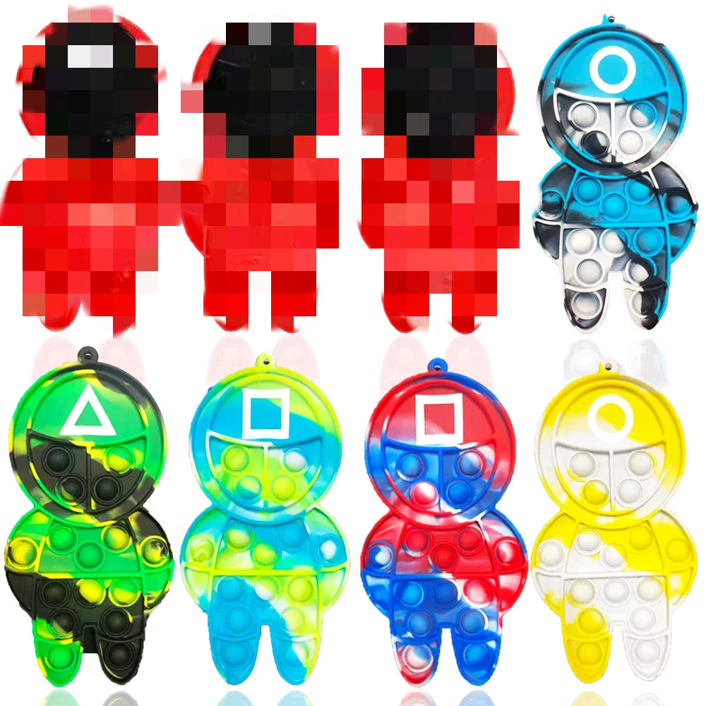 

Новый силиконовый игрушечный пузырек-головоломка с нажимом