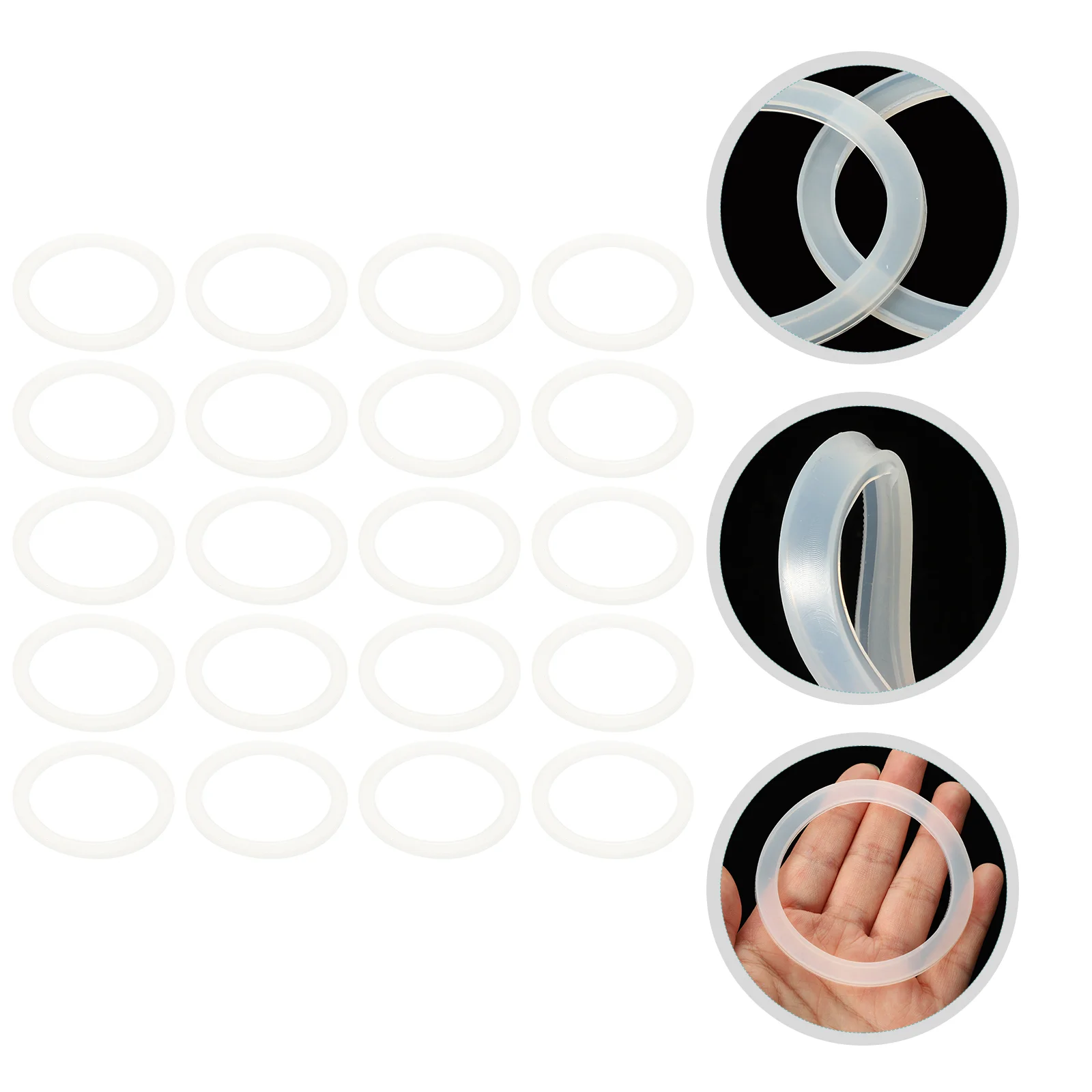 

Jar Rings Mason Silicone Ring Gaskets Sealing Canning Seal Lids Replacement Gasket Mouth Rubber Jars Wide Airtight Supplies
