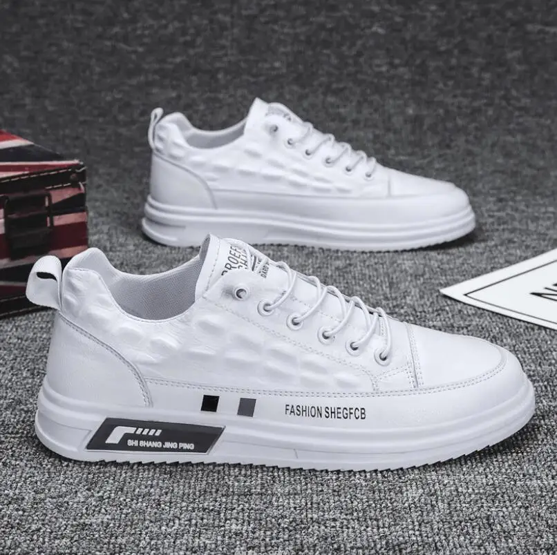 

Мужская обувь, Новинка лета 2022, мужские кроссовки, Повседневная белая спортивная обувь, дышащая кожаная обувь, кроссовки