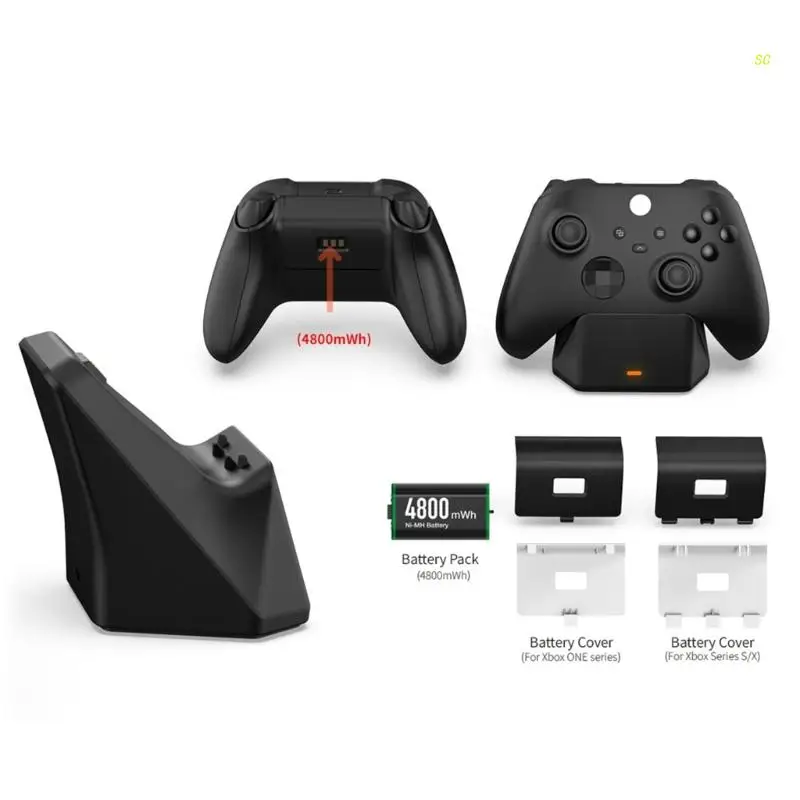 

Controller Charger Station with Rechargeable Packs for xbox One/Xbox Series Controller Charging Dock