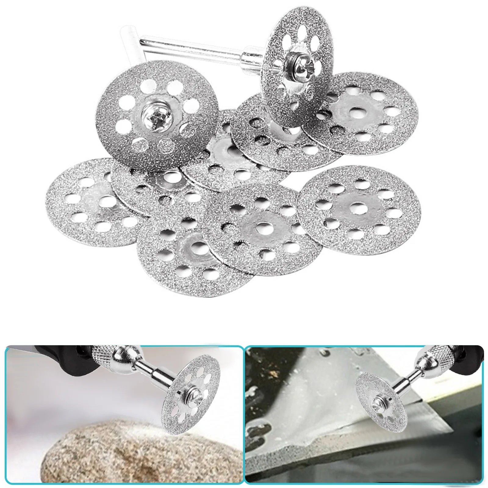 

31PCS/Set Mini Diamond Cutting Wheel High Speed Steel Saw Blade Emery Grinding Blade Jade Slice For Electric Saw
