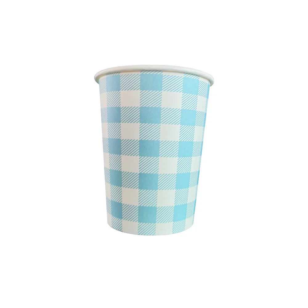 

Одноразовый набор посуды Light Blue Grid Theme