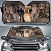 great dane dogs 5 auto sun shade dog design car sun shade car decor custom print car accessories guardian dogs