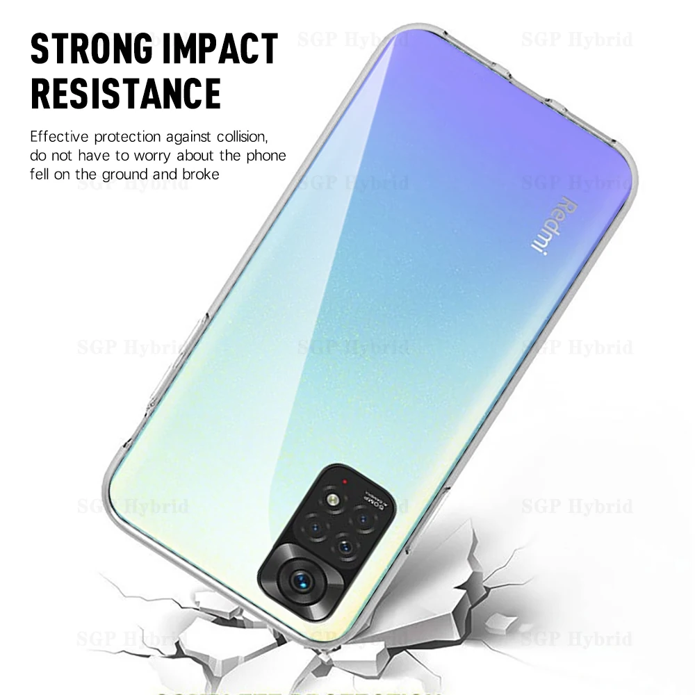 Ударопрочный бампер для Xiaomi Redmi Note 11 задняя крышка Redme Pro 11Pro Reamy Note11 матовый