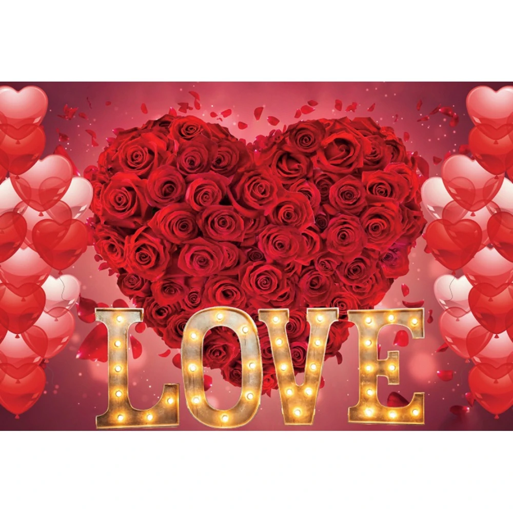 День Святого Валентина Свадьба сценический фон Милая любовь красная роза