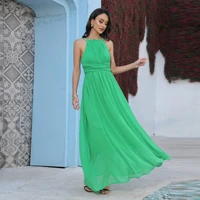 slim sleeveless halter neckline sexy mother of the bride dresses elegant formal evening party gown full length prom robe