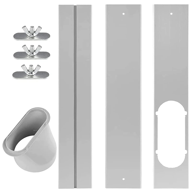 

Portable Air Conditioner Window Vent Kit, Window Slide Kit Plate for Portable Air Conditioner, Adjustable Length