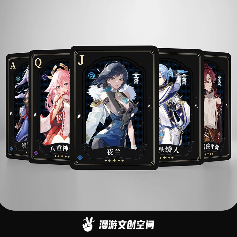 

Игра Genshin Impact Ayato Yelan Raiden Shogun Yae Miko Arataki мотто креативные покерные Игральные карты Косплей коллекции реквизит подарки