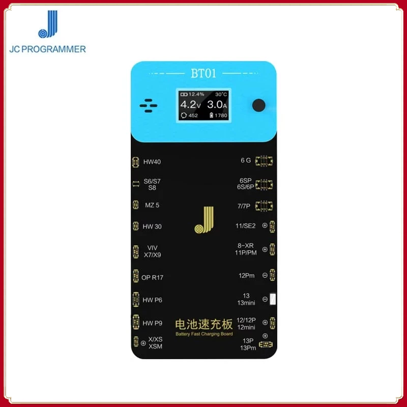 

Плата JCID JC BT01 для зарядки аккумуляторов, плата активации для IPHONE 6 7 8 Plus X XSM 11 12 13 Pro Max, быстрое обнаружение состояния аккумулятора
