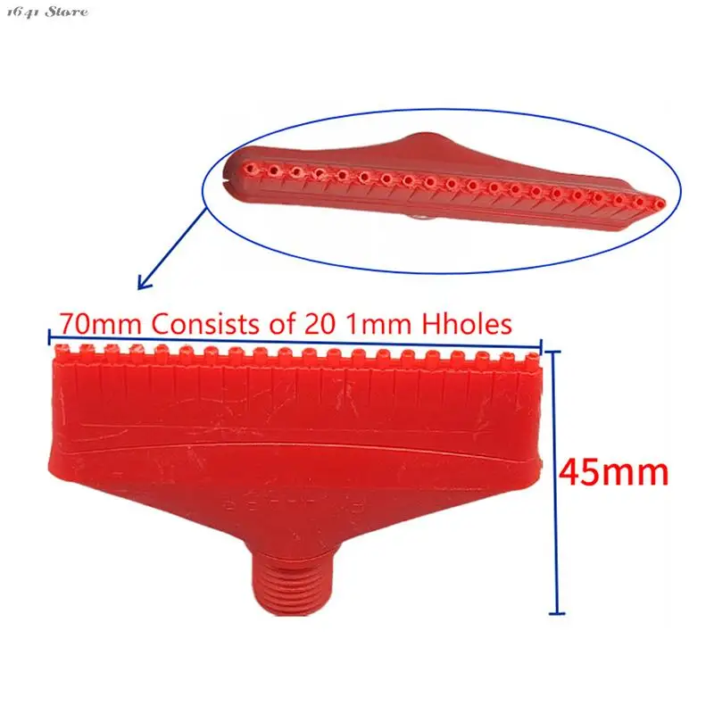 1pc ABS Plastic Red Blowing Nozzle For Dust Removal  Cooling/Spraying Nozzle Air Blow Off Nozzle Wind Jet Compressed Nozzle