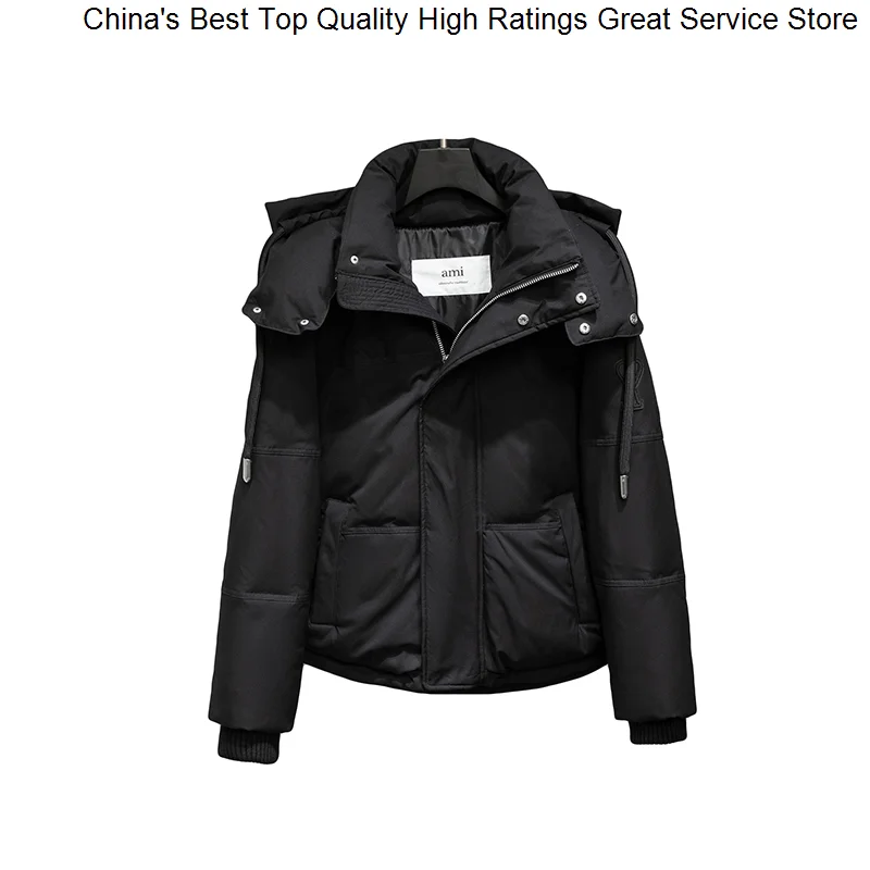 

Winter 2023 Fashion Korean Style Jacket Women Short Coat Black 90% White Duck Down Windproof Outdoor Wear Female Parkas