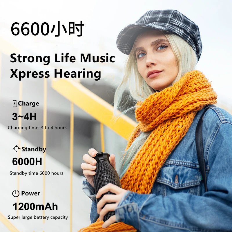 

REMAX Journey беспроводная внешняя водонепроницаемая фотовспышка V5.0 портативные двойные динамики большой громкости длительный срок службы бата...