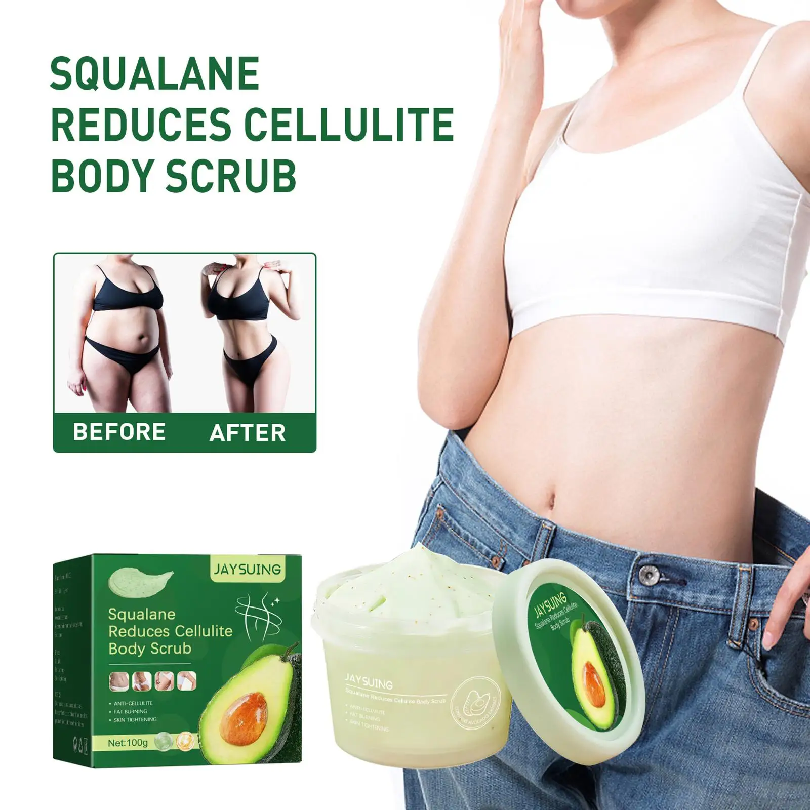 

Скраб для тела с авокадо, средство для отбеливания и похудения