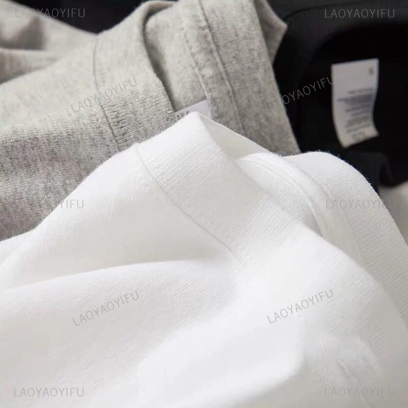 Футболка мужская хлопковая милая рубашка с круглым вырезом и коротким рукавом