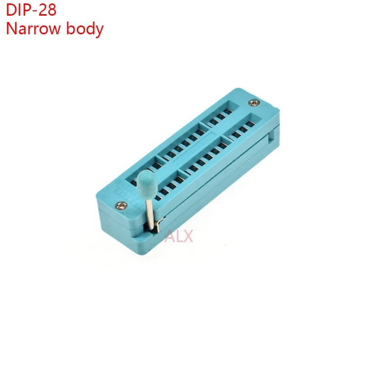 

2 шт. зеленый узкий корпус Dip28 Zif Zip Ic Socket 28p Dip Chip Test Adapter 28-контактный dip-28 28-контактный разъем с шагом 2,54 мм для печатной платы