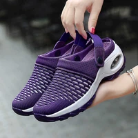 2022 womens shoes mesh surface spring and summer daily sandals womens half drag breathable lightweight air cushion
