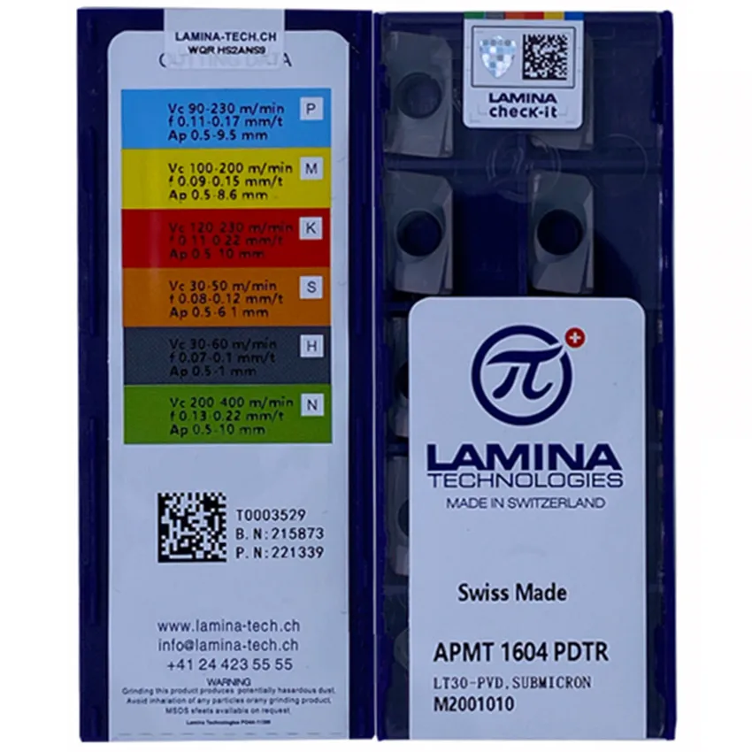 APMT1604PDTR LT30/APMT1604PDER-H2 LT15/APMT1604PDER-M2 LT15 APMT1604PDER LAMINA CNC carbide inserts 10pcs/box