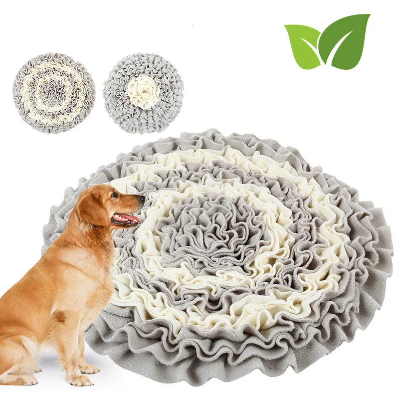 

Dog Sniffing Training Mat Round Washable Blanket Pet Stress Training Relieving Nosework Mat Dog Product Supplies