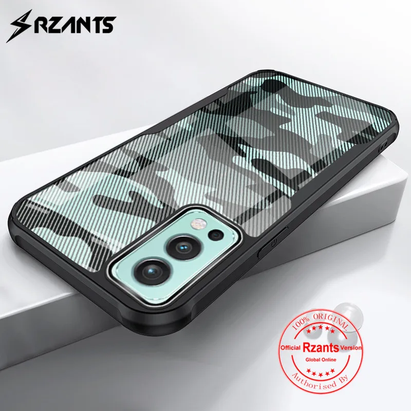 

Rzants Shockproof Case for OnePlus Nord 2 5G Translucent Cover Camouflage [Beetle Upgrade] Slim Light Back Casing