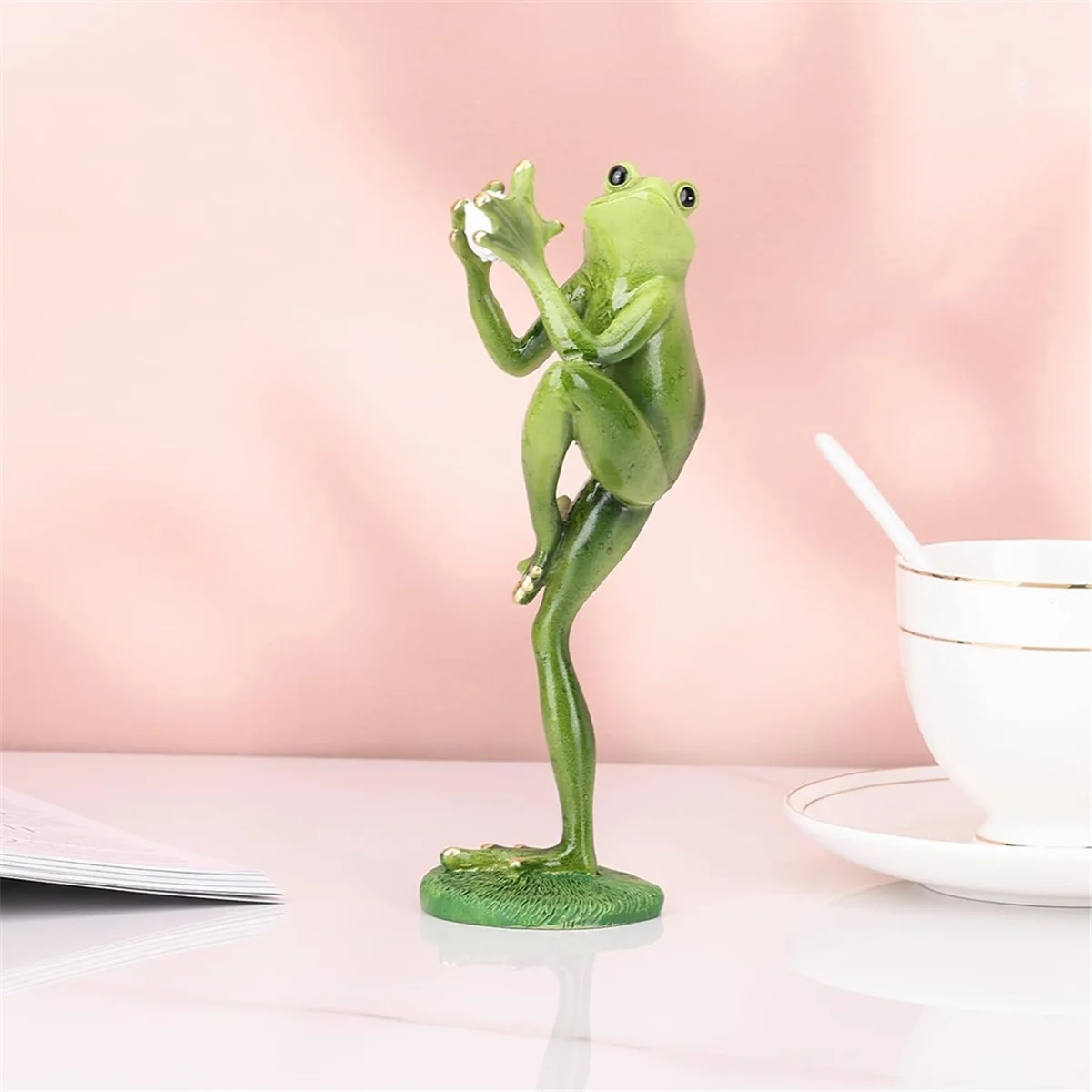 Благородная фигурка лягушки пасторальные изделия из смолы украшения для