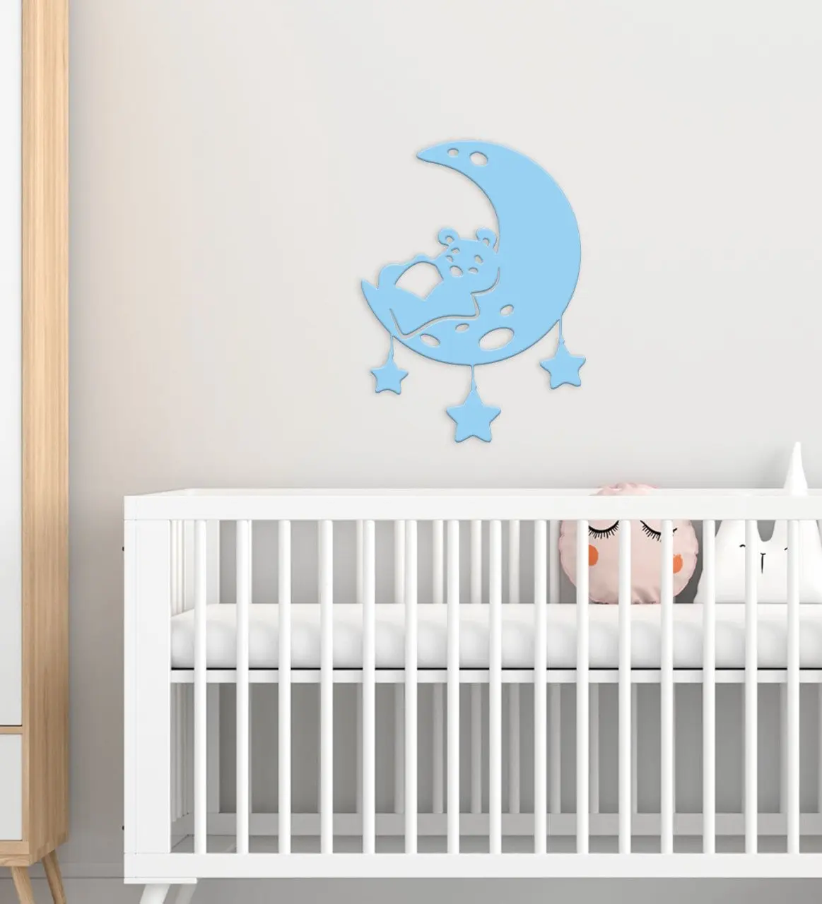 

BK Подарочный дизайн Луны для детской комнаты деревянная стена суп-1