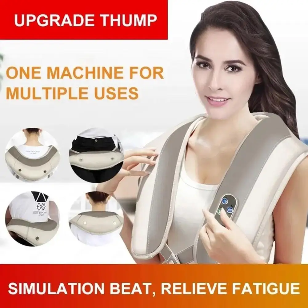 

Neck and Back Massager for Back Pain Relief Humanoid Hammer Massage Shawl for Neck Shoulders Back Waist Legs Feet I0T9