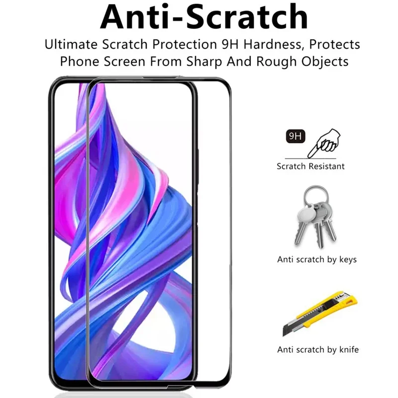 Фото Защитный чехол из закаленного стекла 9d для huawei Honor 9x premium pro, чехол на Honor9x Honorer 9 x x9, защитная сумка для телефона №3