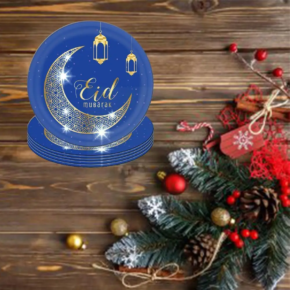

ИД Мубарак одноразовая посуда баннер счастливый ИД Мубарак ИД мусульманская Адха Аль домашняя Рамадан вечерние исламский Kareem Декор подарк...