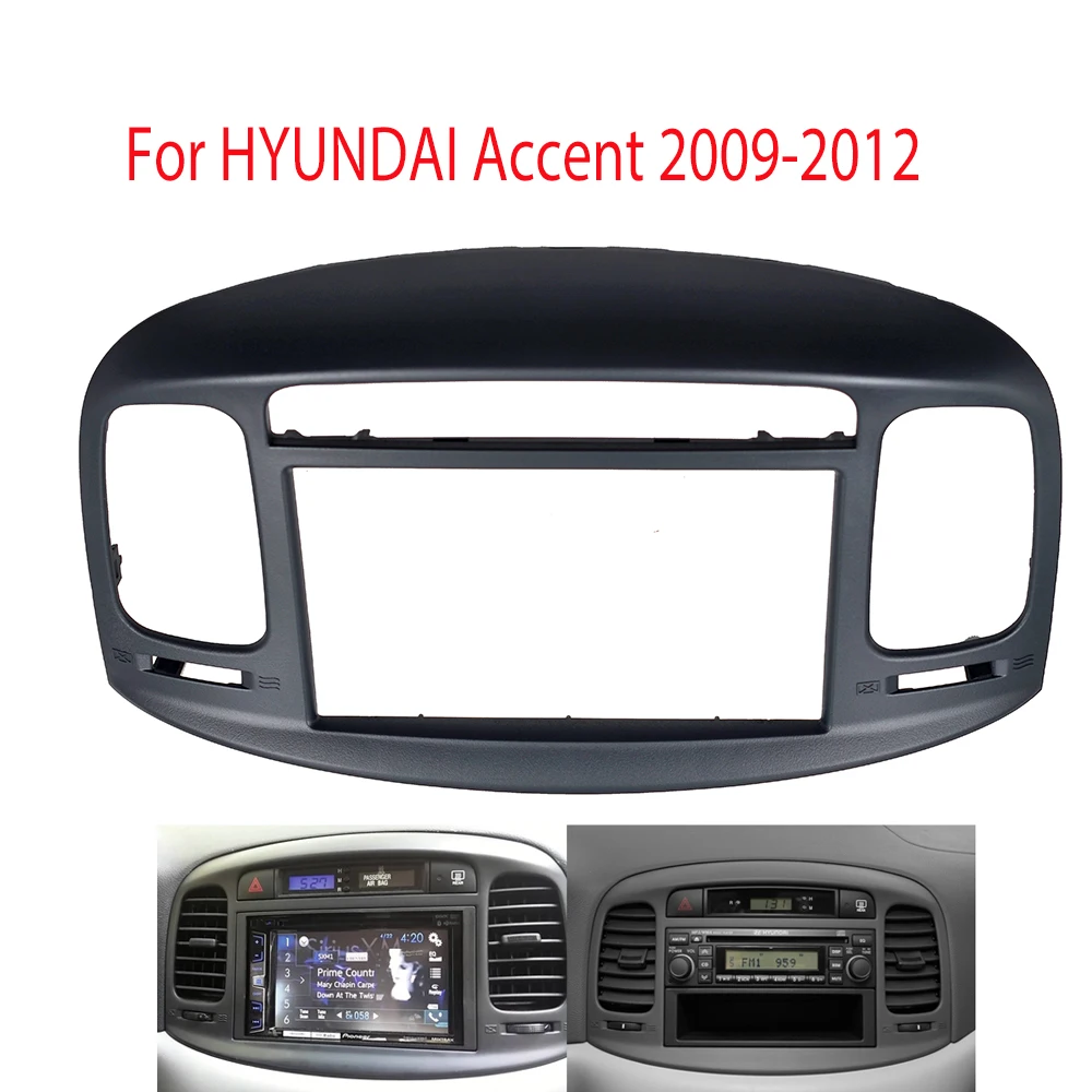 

WQLSK 2Din автомобильный радиоприемник для HYUNDAI Accent 2009-12 DVD стерео рамка пластина адаптер монтажная приборная панель установка комплект отделки рамки