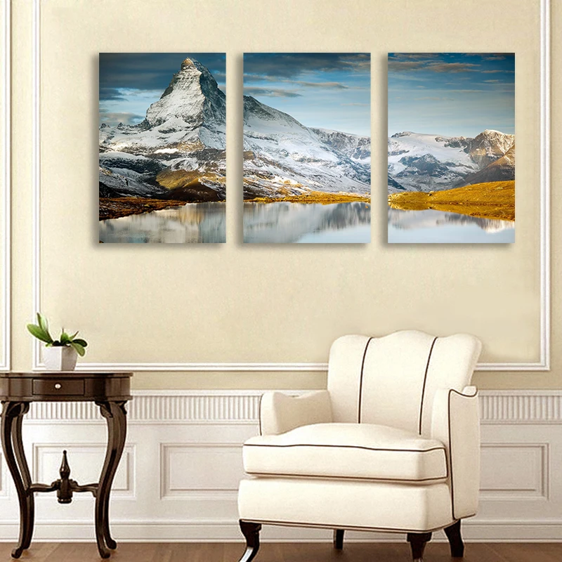 

Canvas Paintings Home Decorative Iceberg Cloud Meadow Landscape Wall Art Framework Pictures For Living Room Hd Prints Posters