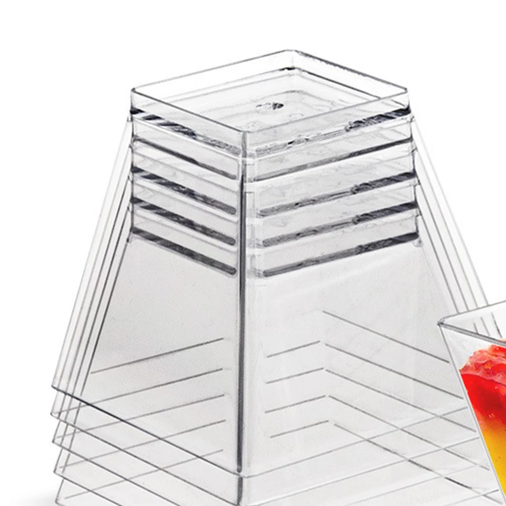 Экологичные пластиковые чашки для пустыни мини-чашки парфейни йогурта с