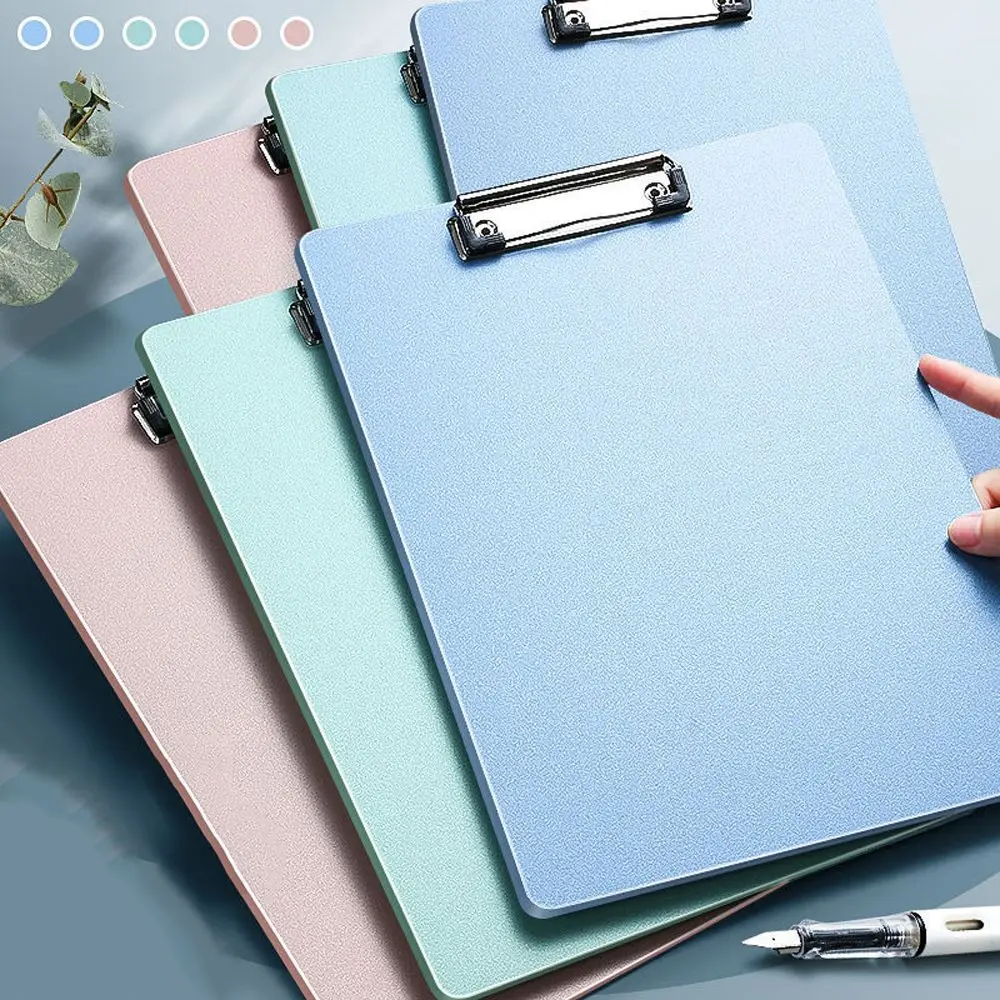

Paper Holder Clip Board School Office Stationery Supplies File Folder Writing Pad Splint Memo Clip Plastic Clipboard