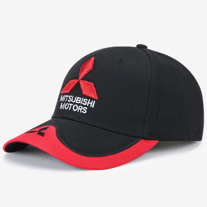 

Fashion 3D Mitsubishi Baseball Caps Car Logo MMC Racing F Outdoor Breathable Snapback Sun Hat Trucket Hat Hip Hop 1 Gorras