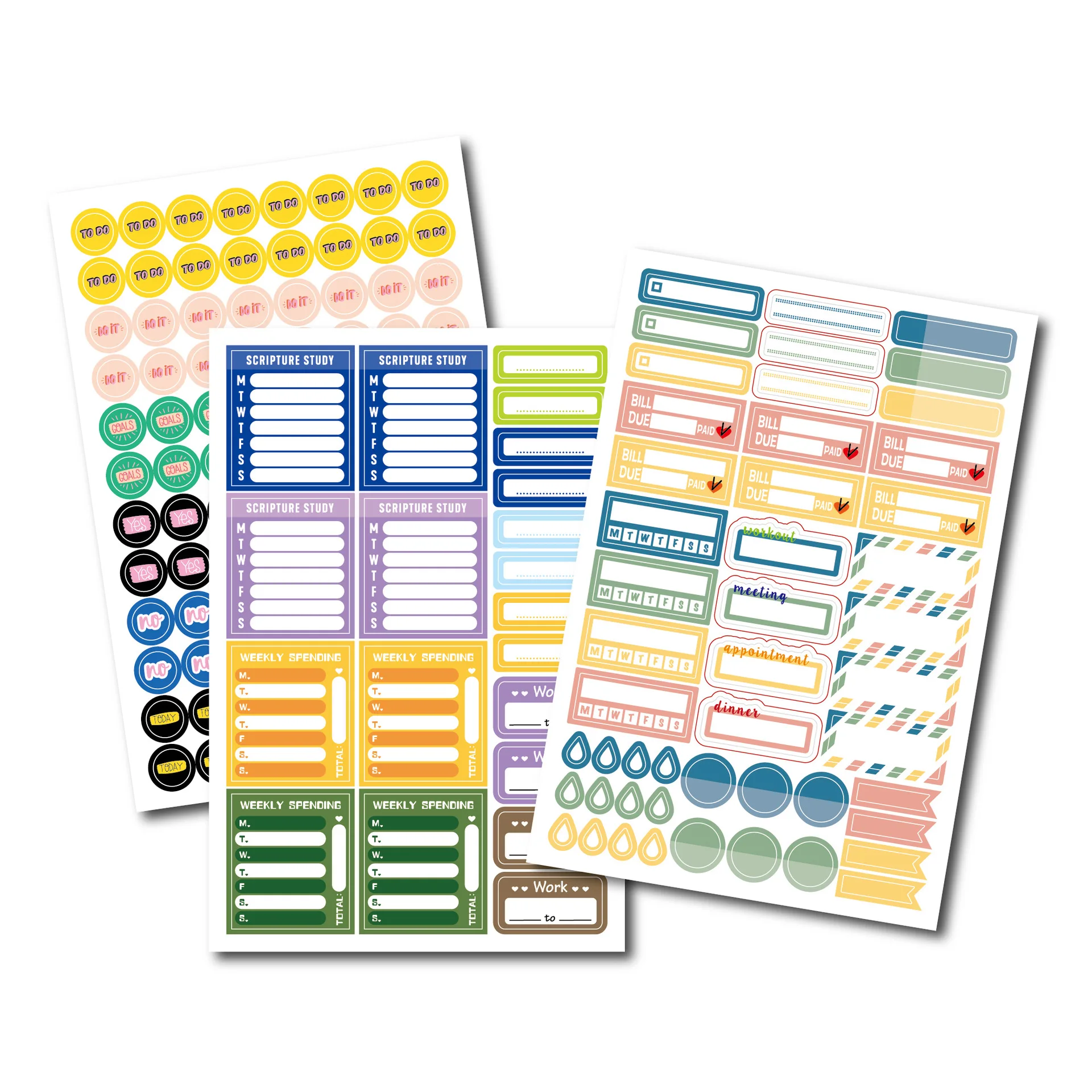 

Morandi Color Polka Dots Heart Love Shape Stickers Notes Number Decals Handbook Student Stationery Plan Self-Adhesive Sticker