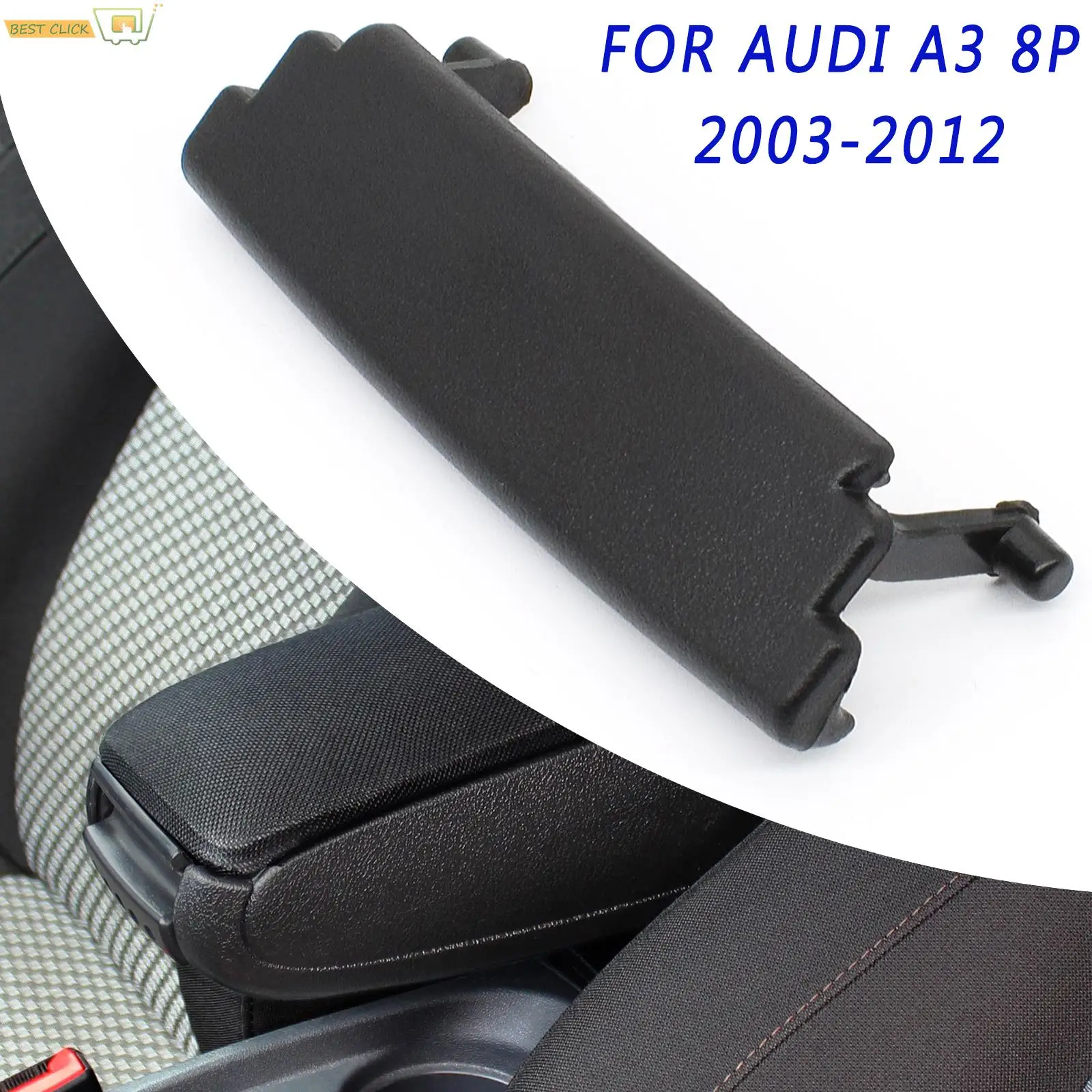 Center Console Lid Car Armrest Cover Latch Clip Catch Storage Box For Audi A3 S3 8P 2003 2004 2005 2006 2007 2008 2009 2010 2011