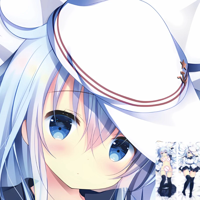 

Dakimakura Anime Hibiki (Kantai Collection Kancolle) Pillowcase Double-sided Print Hug Body Bed Pillow Cover Case Dropshipping
