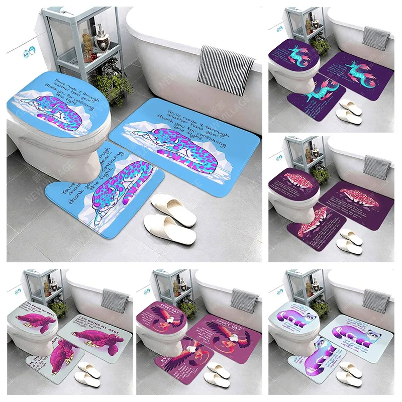 

Anti-slip Bath Mat Bathroom Rug Shower Mat Decorative Absorbent Foot Mat Entrance Bathtub toilet rug kawaii Nordic cartoon cute