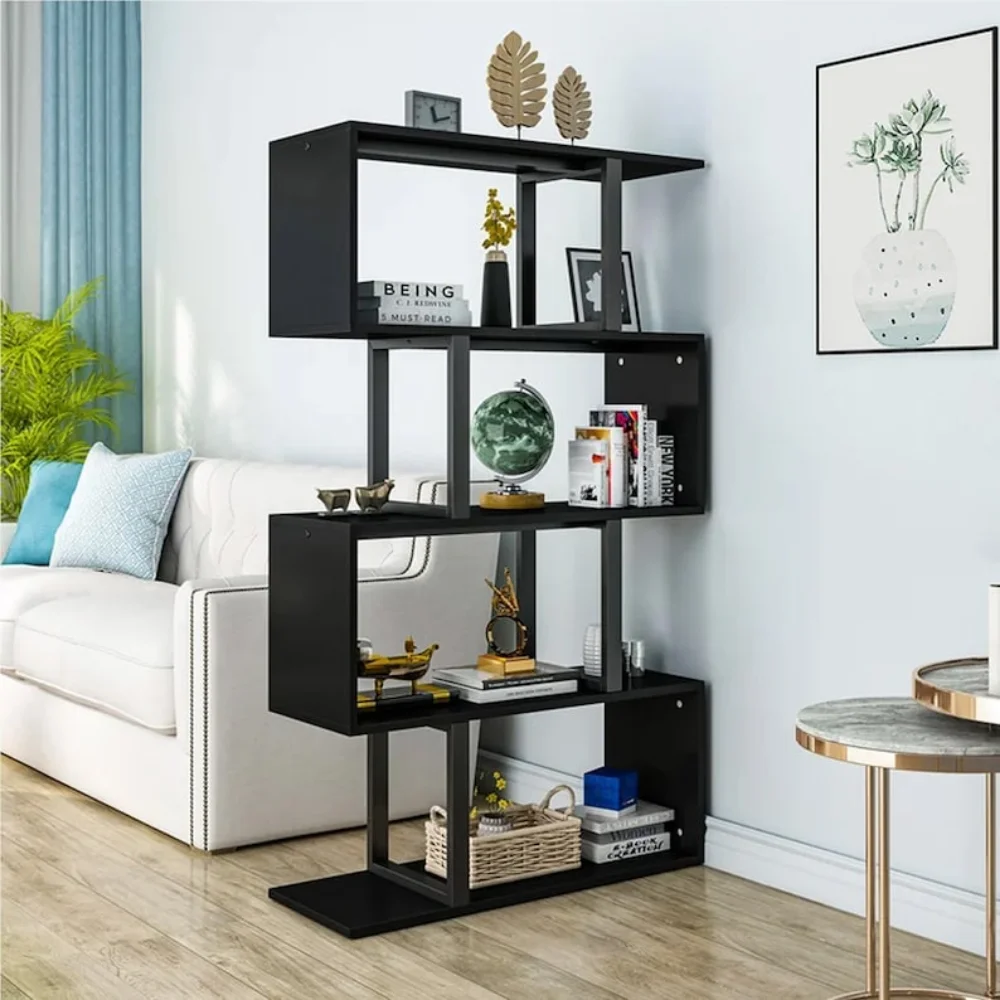

Bookshelf and Shelving Unit, Solid Wood Bookcase with Metal Racks, Tall Vintage Shelf , Shelf Bookcase, Open Shelf , House Shelf