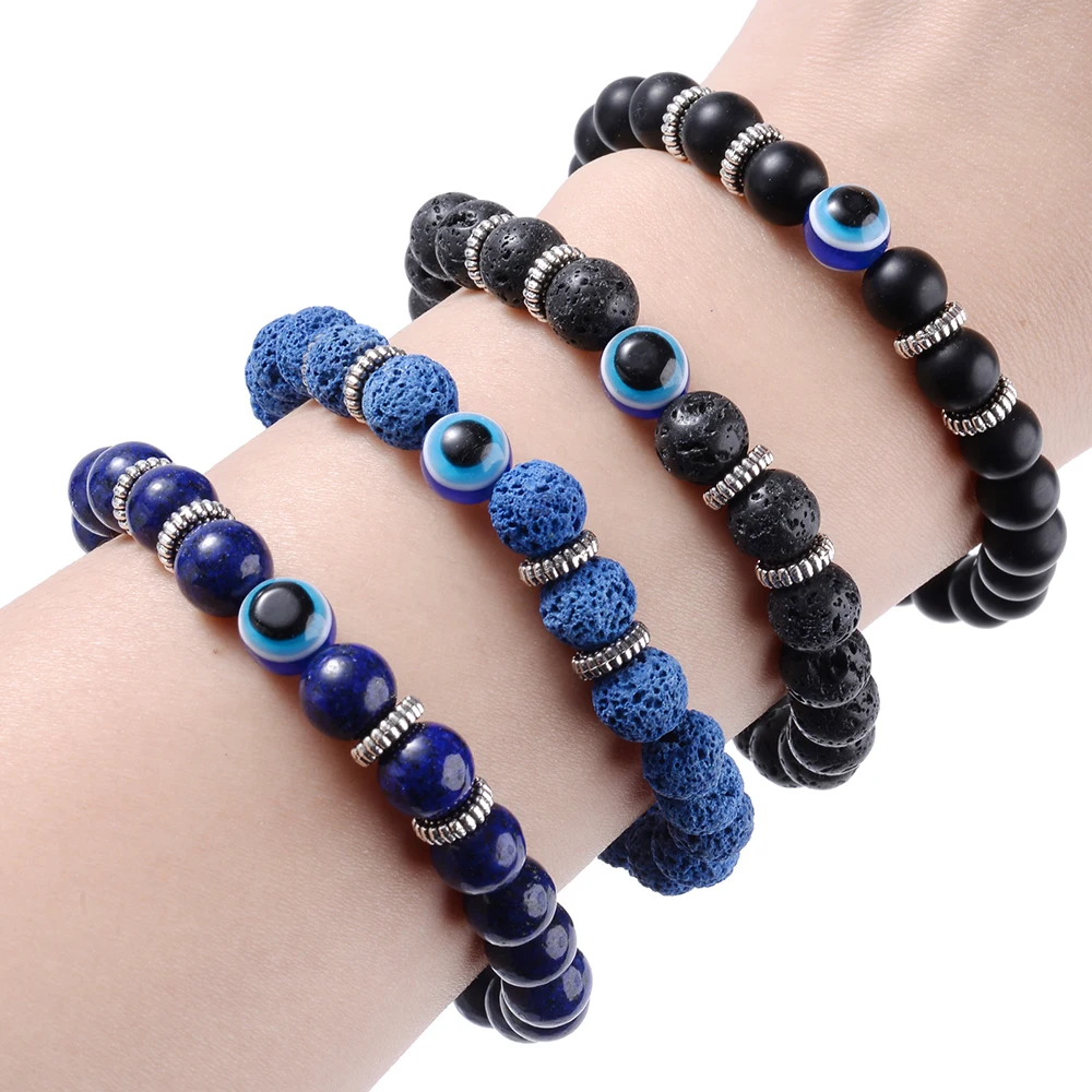 Счастливый голубой браслет мужские и женские турецкие ювелирные изделия ручной