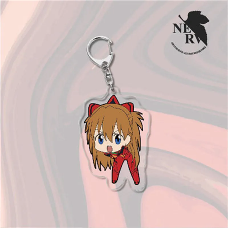 Аниме Neon Genesis Евангелион брелки с фигурками акриловые модели искусственных