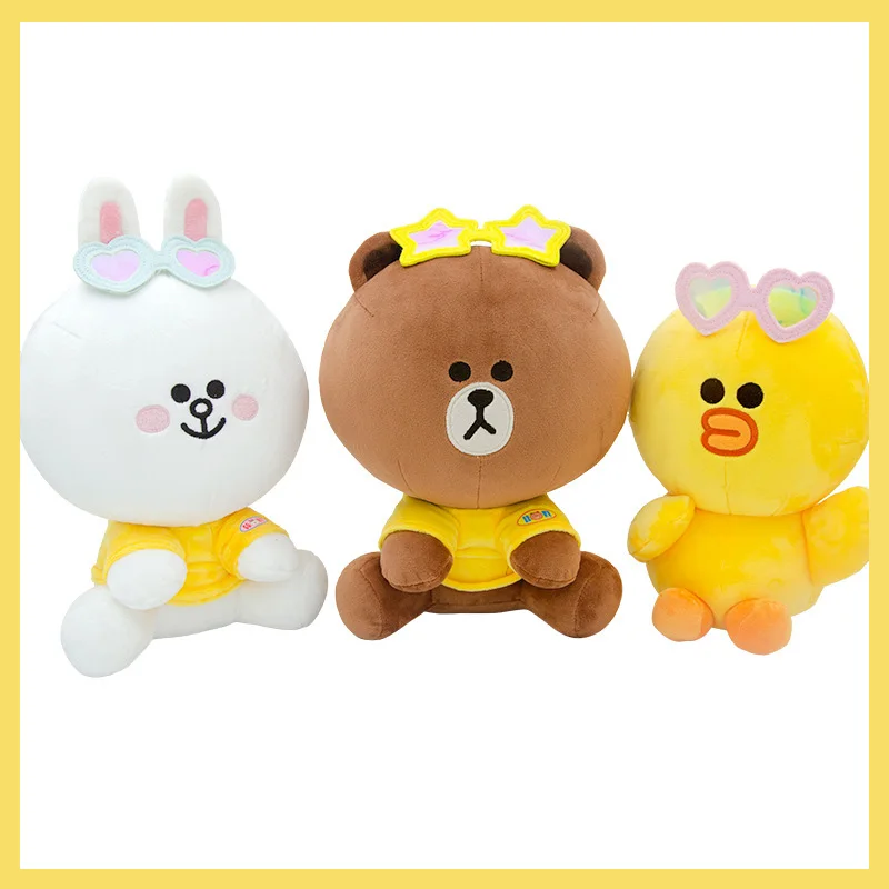 

Kawaii Plush Doll Toys Brown Cony Cartoon Anime Sally Choco Soft Stuffed Animal Children Girls Birthday Gifts Line Friends