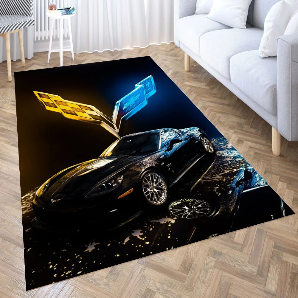 

Chevrolet Corvette Carpet Living Room Large Area Rugs Bedroom Carpet Modern Home Living Room Decoration Floor Lounge Rug
