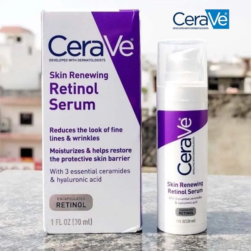 

Cerave Anti-Wrinkles Skin Serum Renewing Retinol Essence Night Exfoliating Smoothing Fine Lines Repair Skin Barrier Moisturizes