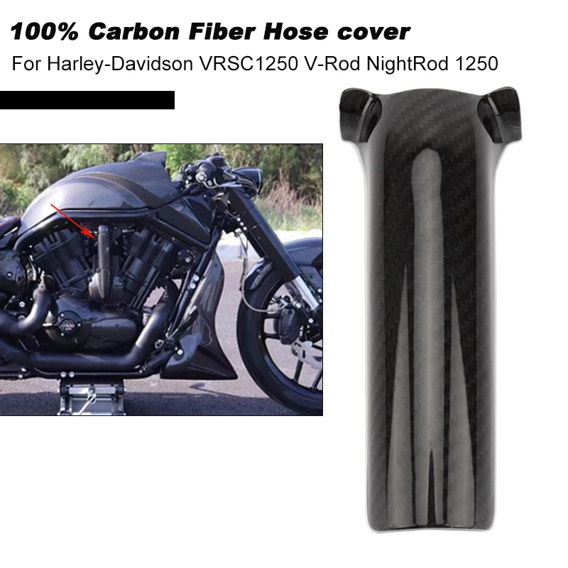 

Motorcycle Real Carbon Fiber Hose cover for HARLEY VROD V-ROD VRSC Muscle VRSCF VRSCDX VRSCA NIGHT ROD 2002-2017