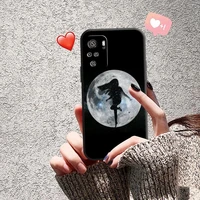 creative moon phone case for redmi note 7 note 10t 5g 8 2021 7 pro 8t 9 10 max 9s 10s 9t 8vaw 2021 holder leather smart