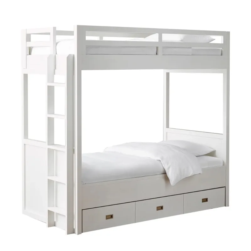 Американская двухъярусная кровать простая детская параллельная высокая и