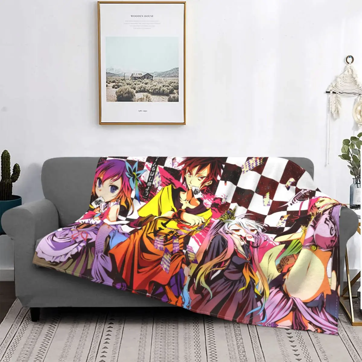

No Game No Life Blanket For Home Decoration Super Soft Microfibre Blanket Gifts For Kids